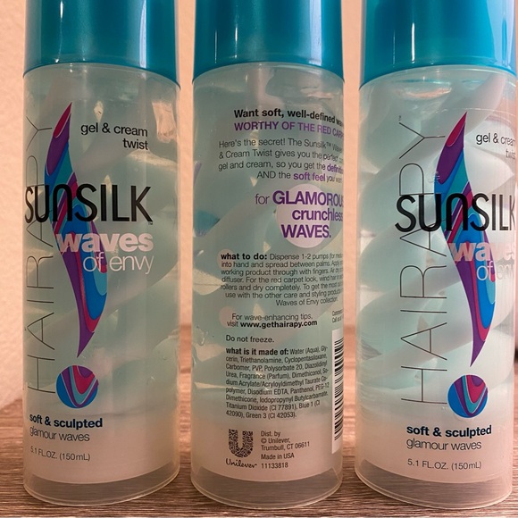 Sunsilk Waves of Envy Gel & Cream Twist NWT - Three (3) Bottles - Picture 5 of 6